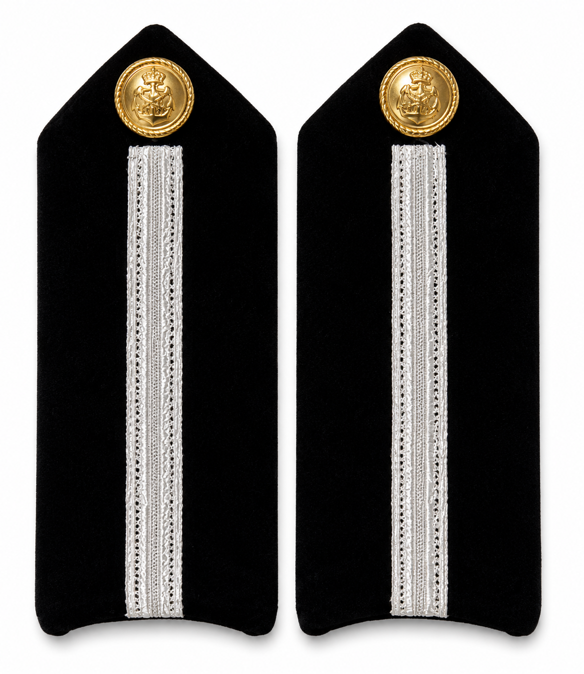 DECK CADET SILVER STRIPES HARD EPAULETTES